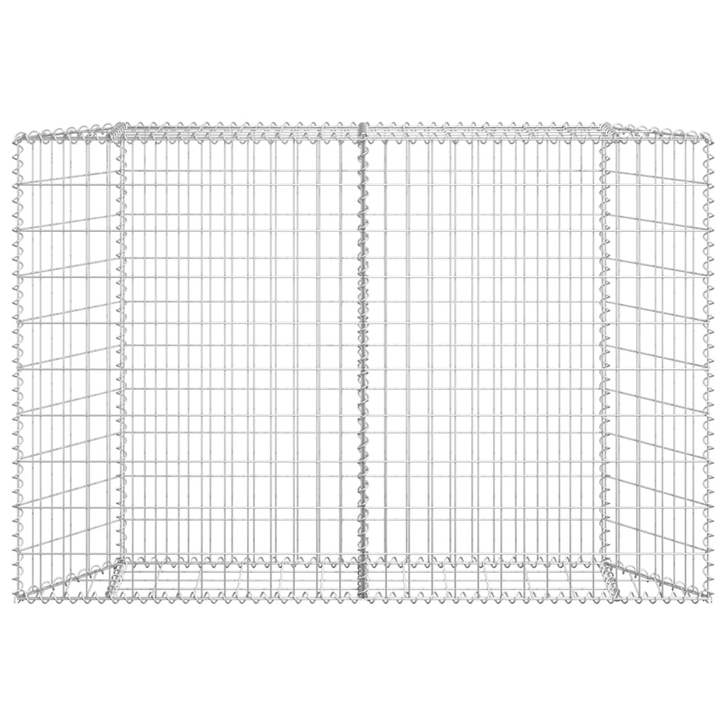 Vidaxl Gabion Planning Bucket Trapezium 150x20X100 cm galvanizovaná ocel