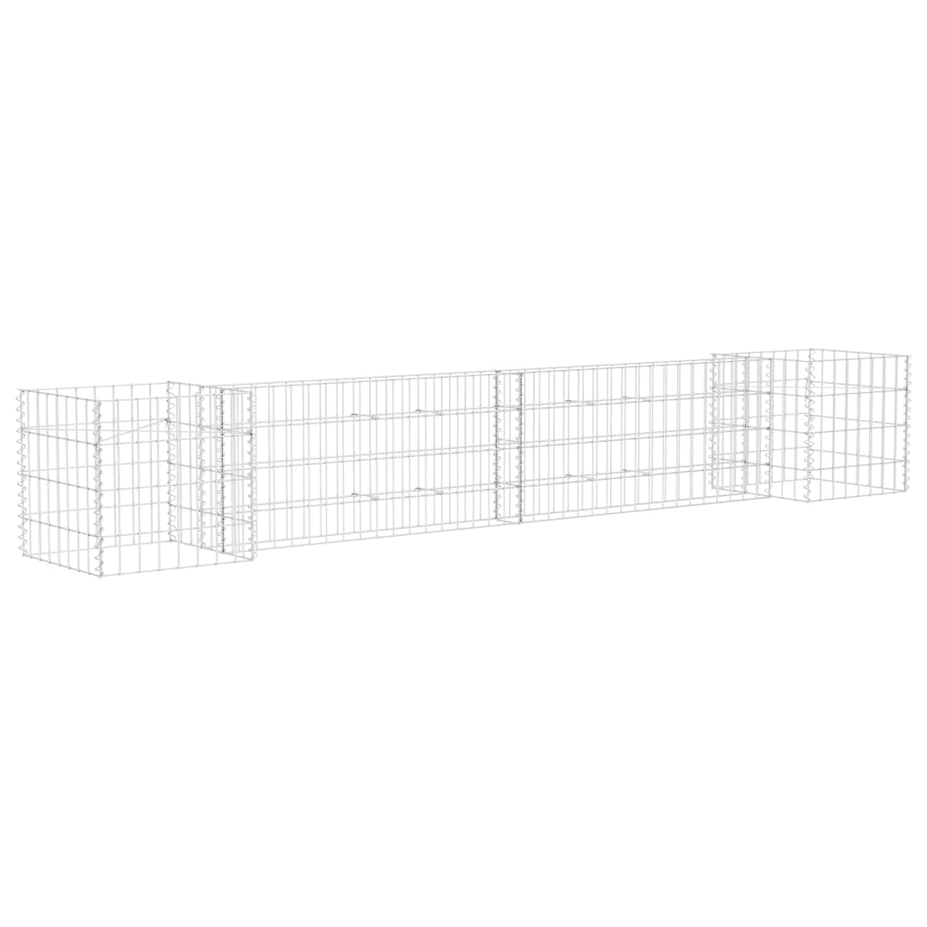 Vidaxl Gabion Planning Box a forma di H-260x40x40 cm