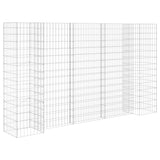 VidaXL Gabion Planning box H-shaped 260x40x150 cm steel wire