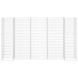 VidaXL Gabion Planning box H-shaped 260x40x150 cm steel wire