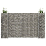 Vidaxl Gabion Planning Box en forma de H en forma de H por 260x40x150 cm de acero de acero