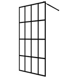 Vidaxl Walk -in Duschmauer 80x195 cm transparent temperéiert Glas