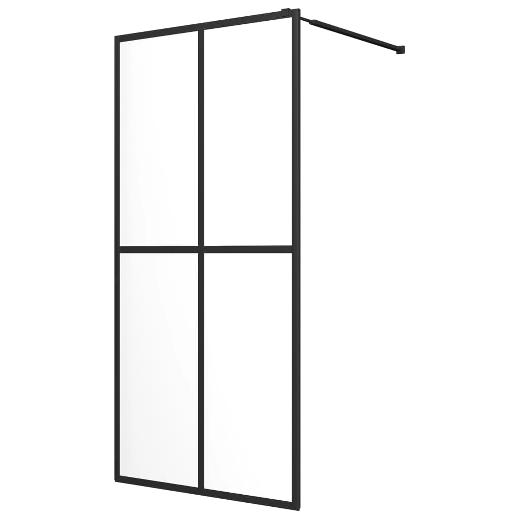 Vidaxl Walk -in dusjvegg 80x195 cm gjennomsiktig herdet glass