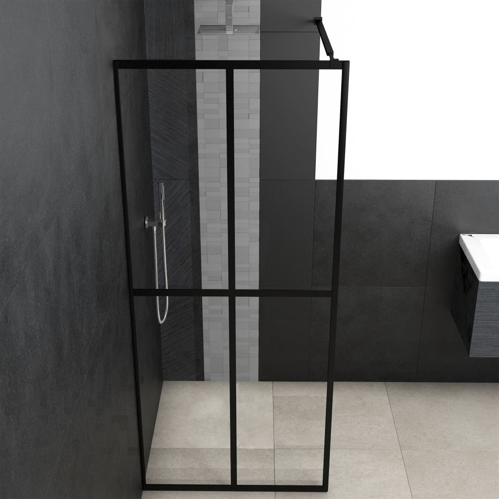 Vidaxl Walk -in Duschmauer 80x195 cm transparent temperéiert Glas