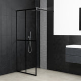 Vidaxl Walk -in shower wall 80x195 cm Transparent tempered glass