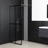 Vidaxl Walk -in Mur de douche 140x195 cm verre trempé transparent