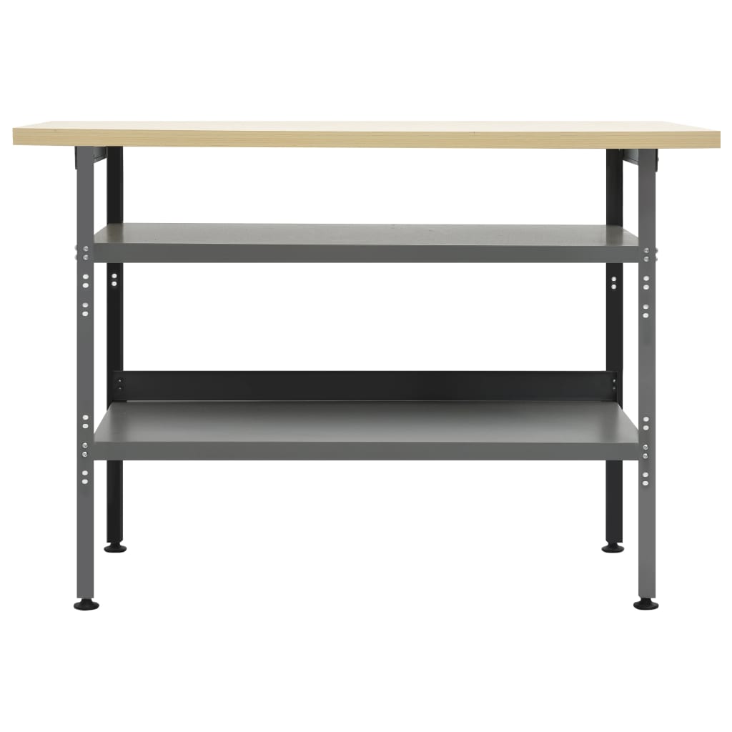 Vidaxl Workbench 120x60x85 cm steel gray