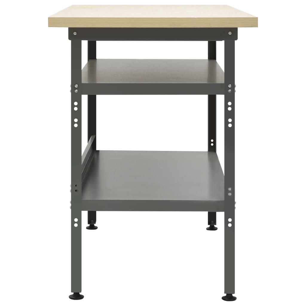 Vidaxl Workbench 120x60x85 cm steel gray