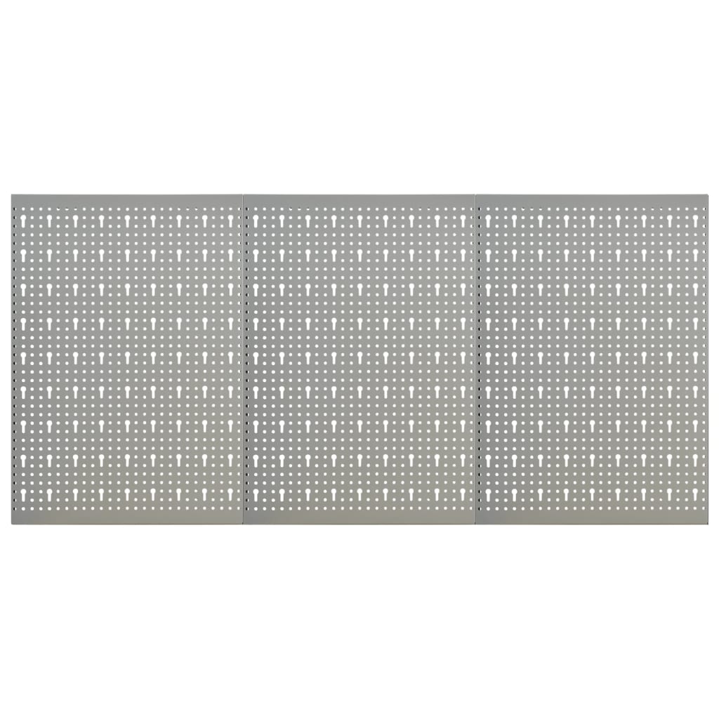 Vidaxl Hakepanel Wall -montert 3 stk 40x58 cm stål