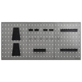 Vidaxl Hakepanel Wall -3 szt. 40x58 cm stal