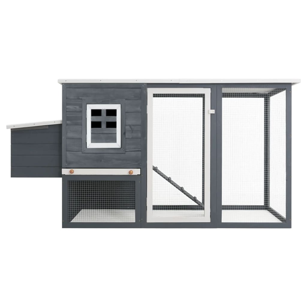 Vidaxl Chicken Coop con Night Loft Wood Grey