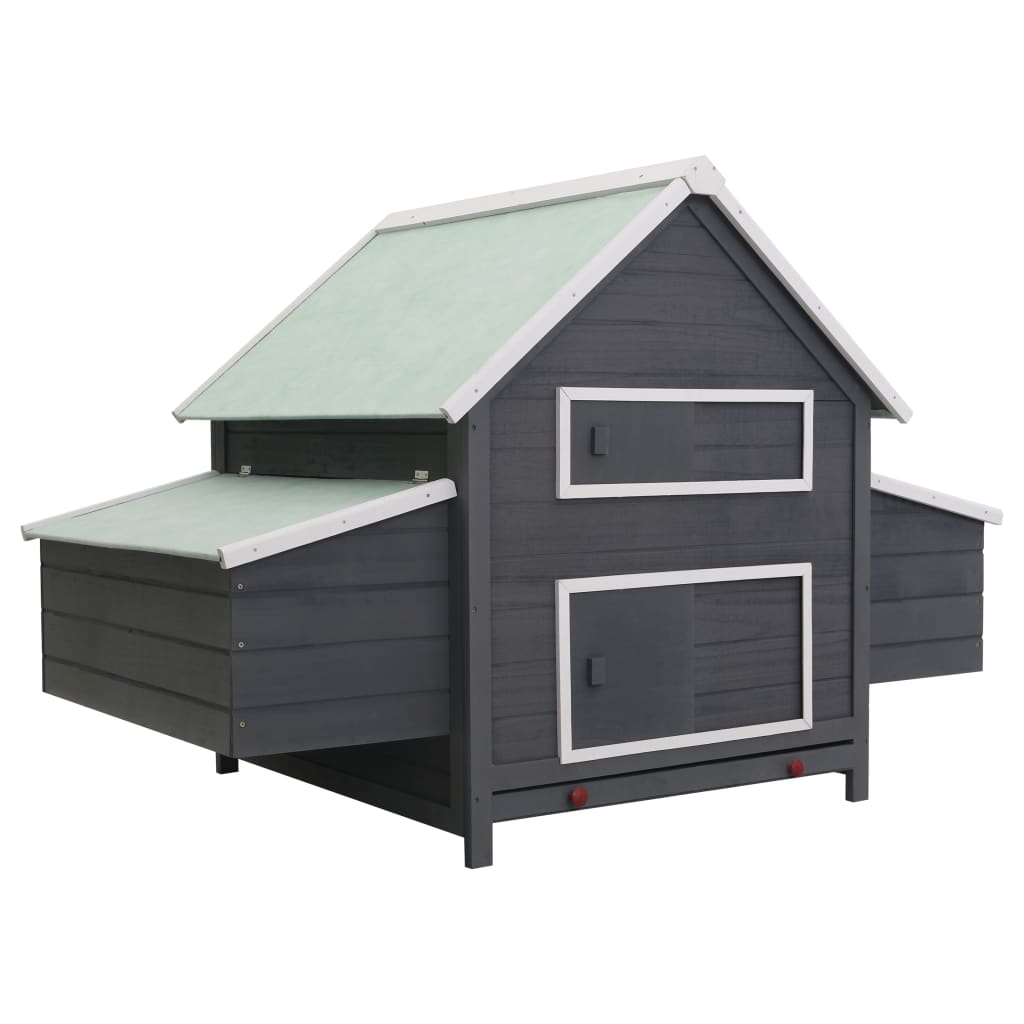 Vidaxl kurczak Coop 157x97x110 cm Wood Grey