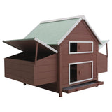 Vidaxl Chicken Coop 157x97x110 cm Holzbraun