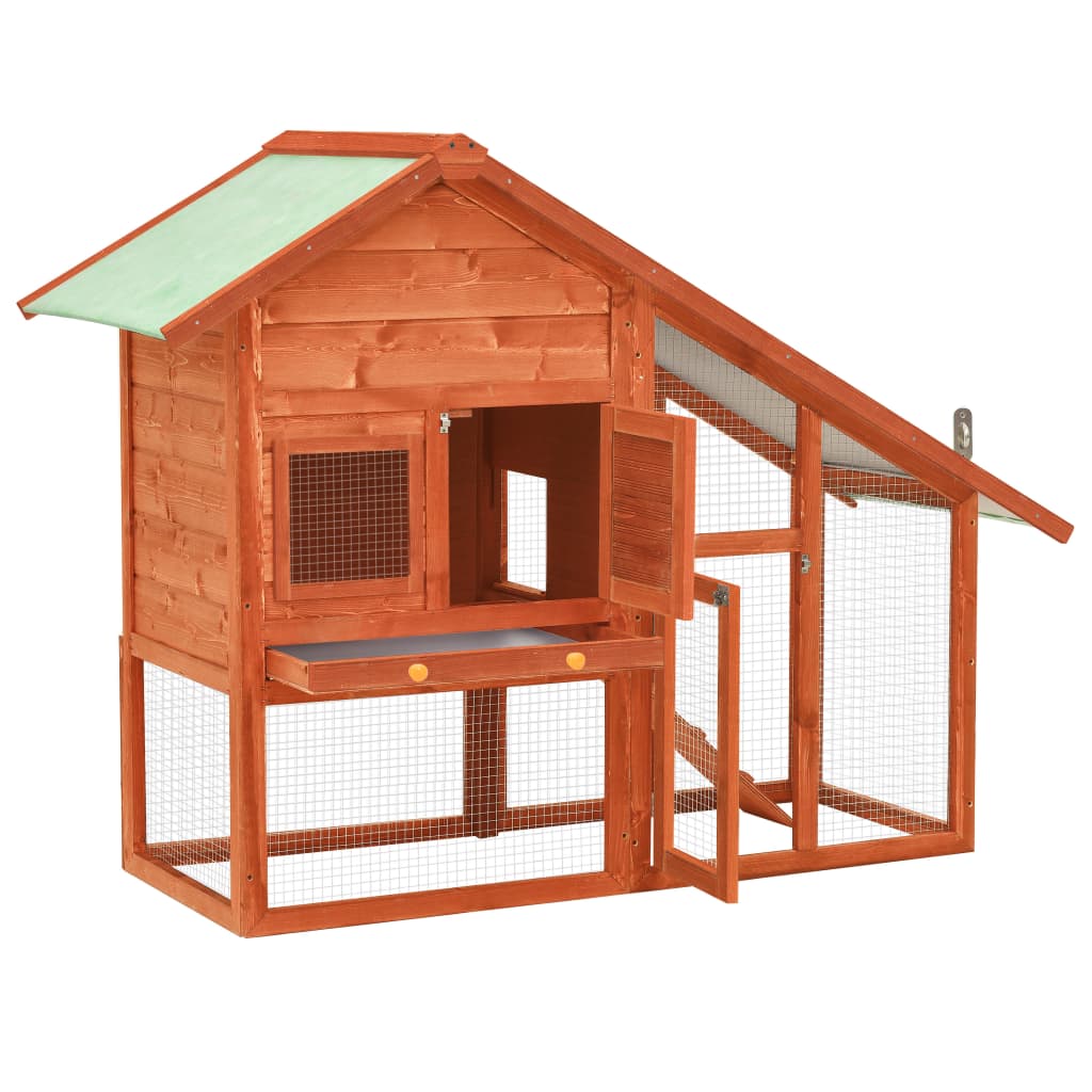 Vidaxl Rabbit Hutch 140x63x120 cm