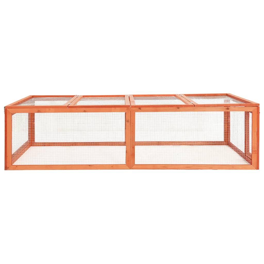 Vidaxl Rabbit Hutch 183x90x46.5 cm de pino sólido