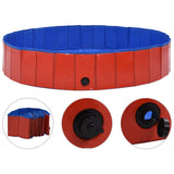 Vidaxl Dog Swimming Pool Sammenfoldelig 160x30 cm PVC Rød