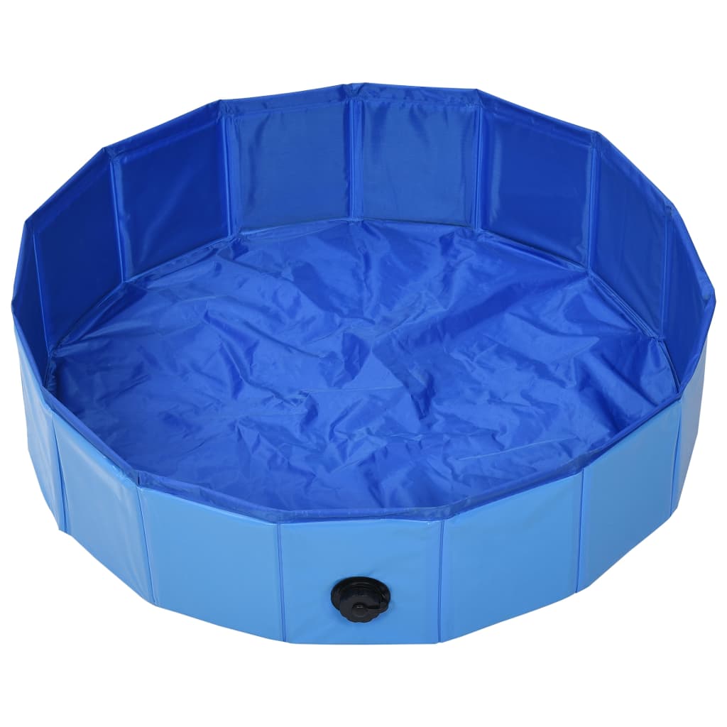 VidaXL Dog swimming pool Collapsible 80x20 cm PVC Blue