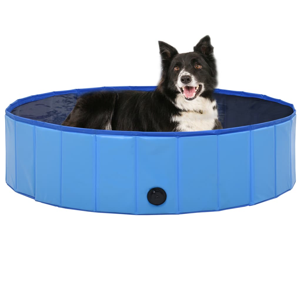 Vidaxl Hond schwammen Pool zesummegelueden 120330 cm pvc blo