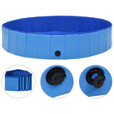 Vidaxl Dog Swimming Pool sammenleggbar 160x30 cm PVC blå