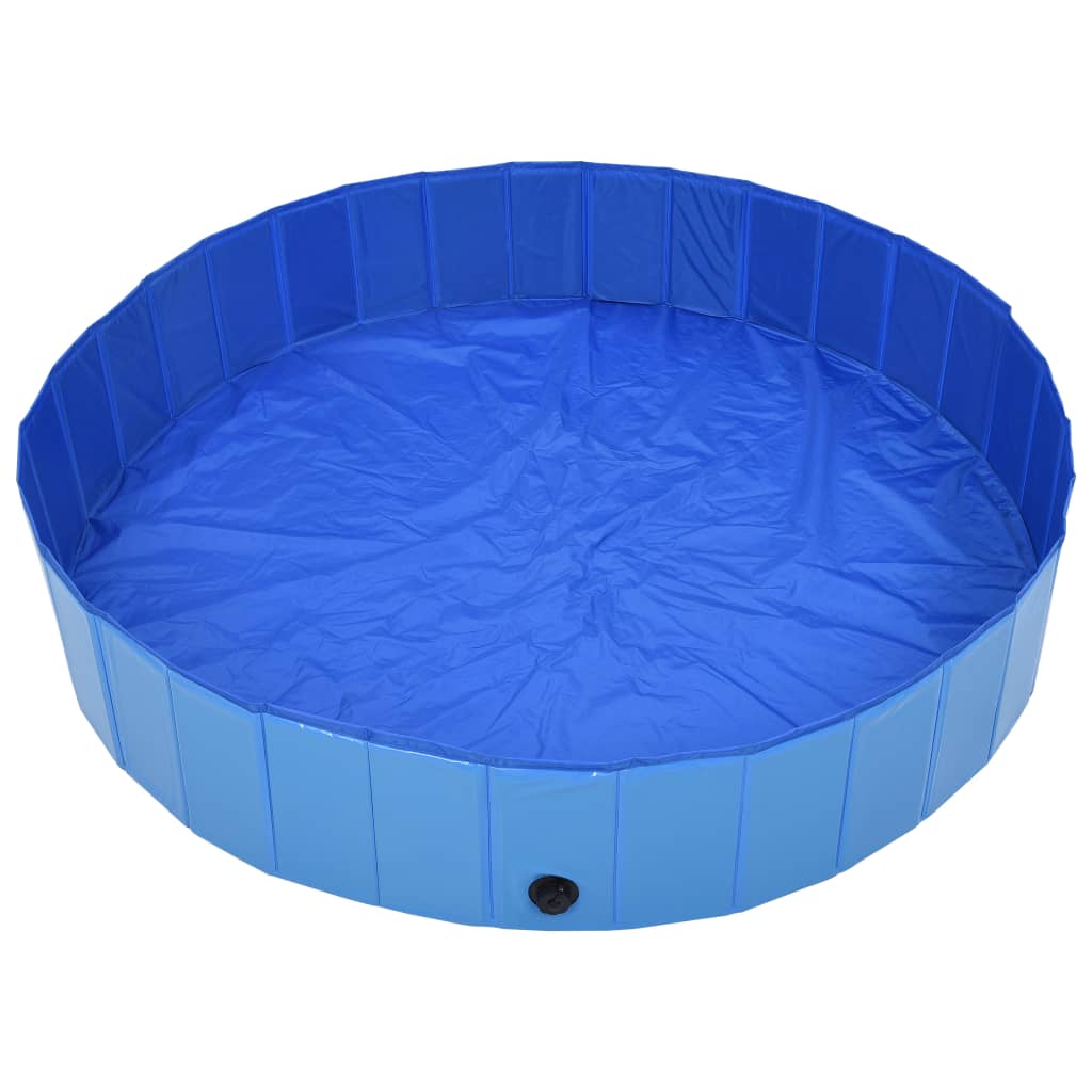 Vidaxl Hond schwammen Pool zesummegelueden 160x30 cm pvc blo