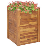 VidaXL Planter raised 60x60x84 cm solid acacia wood