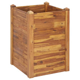 VidaXL Planter raised 60x60x84 cm solid acacia wood