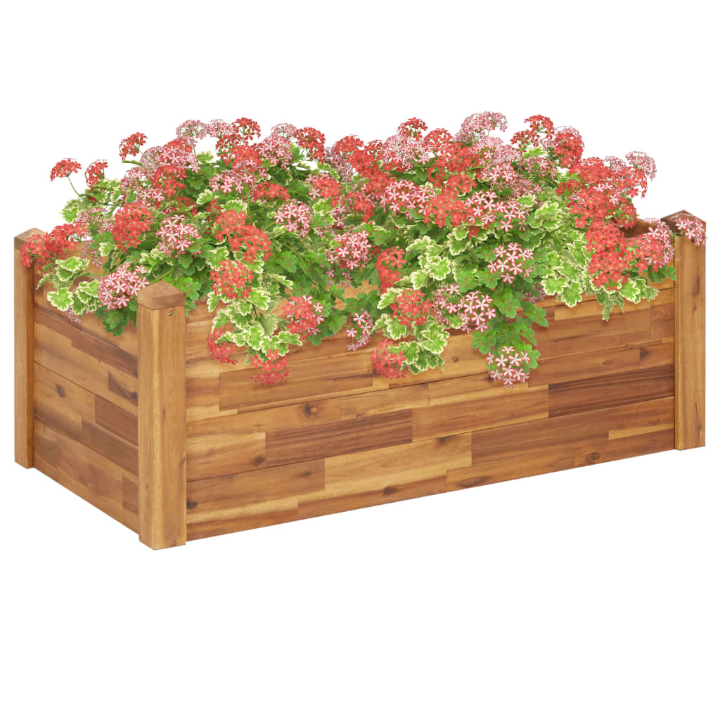 Vidaxl Planter erhéicht 110x6044 cm Solacia Wood