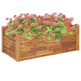 Vidaxl Planter élevé 110x60x44 cm en bois d'acacia solide