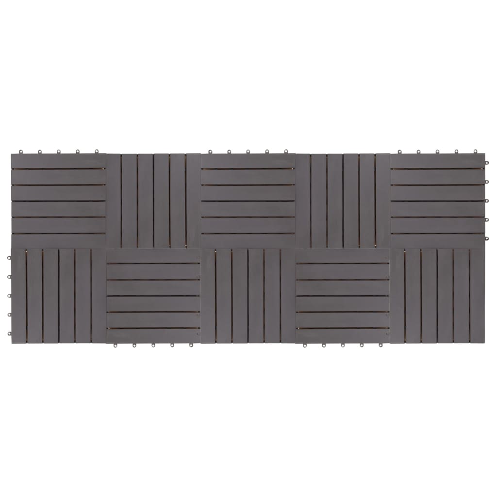 Vidaxl Terrace Tiles 10 PCS 30x30 cm ACACIAHOUT SOLIE Graywash