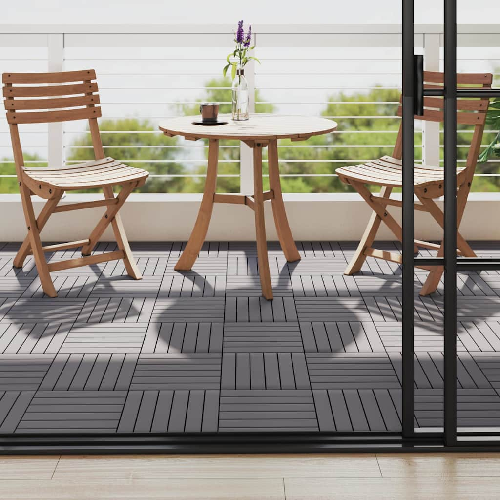 Vidaxl Terrace Tiles 10 st 30x30 cm Solid Acaciahout Grawash