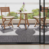 VIDAXL -Terrassenfliesen 10 Stcs 30 x 30 cm Feststoff Acaciahout Graywash