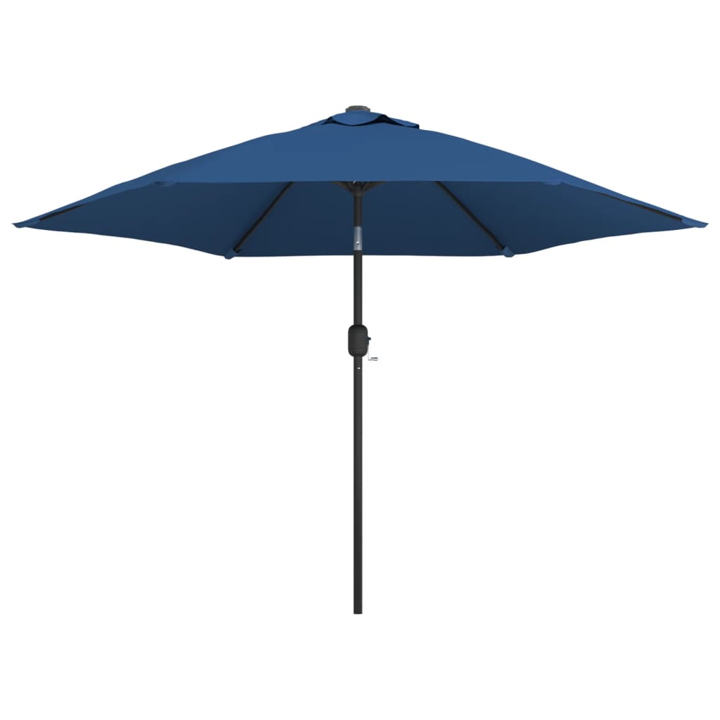 Vidaxl parasol s kovovým pólem 300 cm modrá