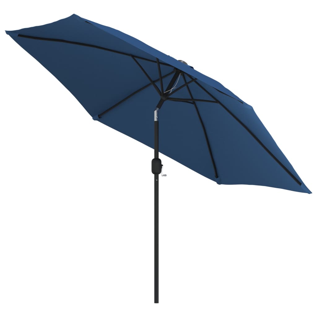 Parasol vidaxl avec poteau métallique 300 cm bleu