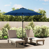 Vidaxl Parasol con palo metallico 300 cm blu