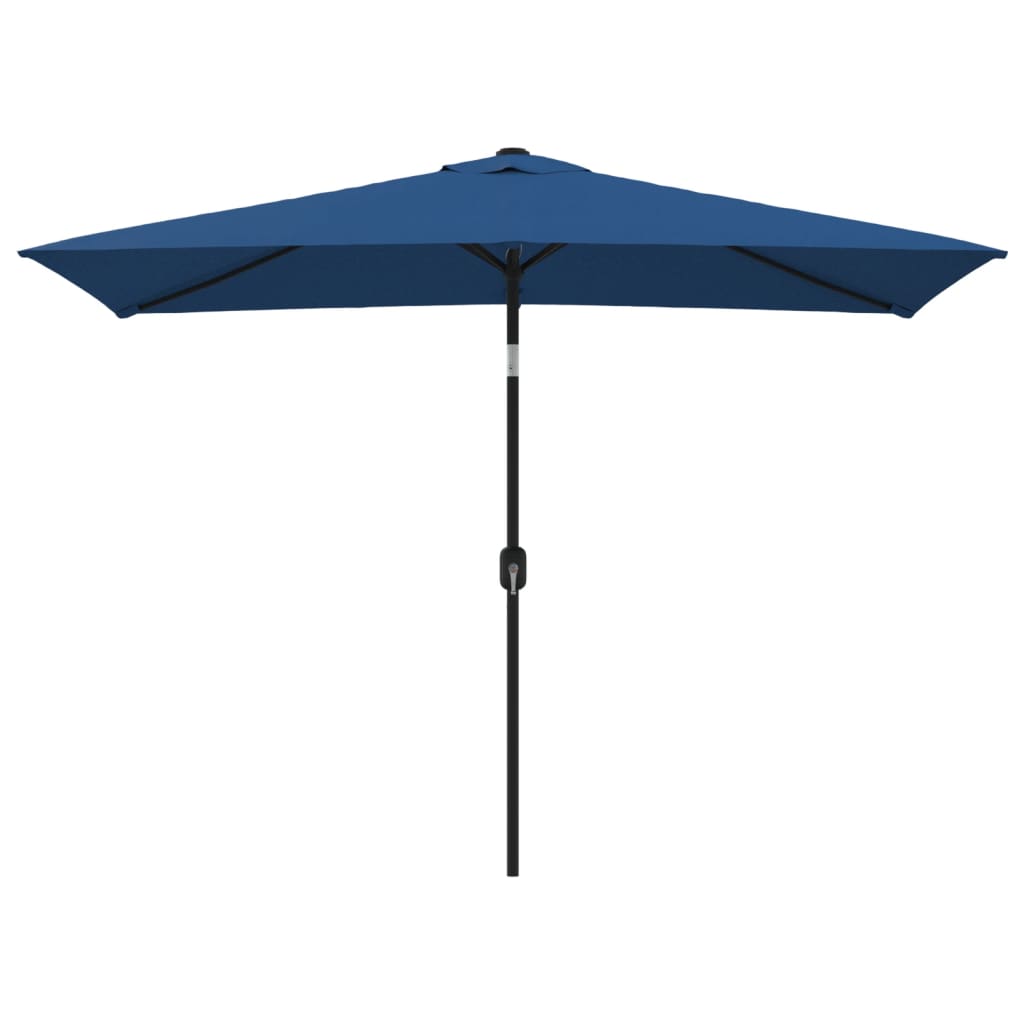 Vidaxl Parasol s kovinskim drogom 300x200 cm azure modra