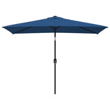 Parasol vidaxl avec poteau métallique 300x200 cm bleu azure