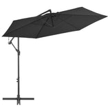 Vidaxl Floating parasol with aluminum pole 300 cm black