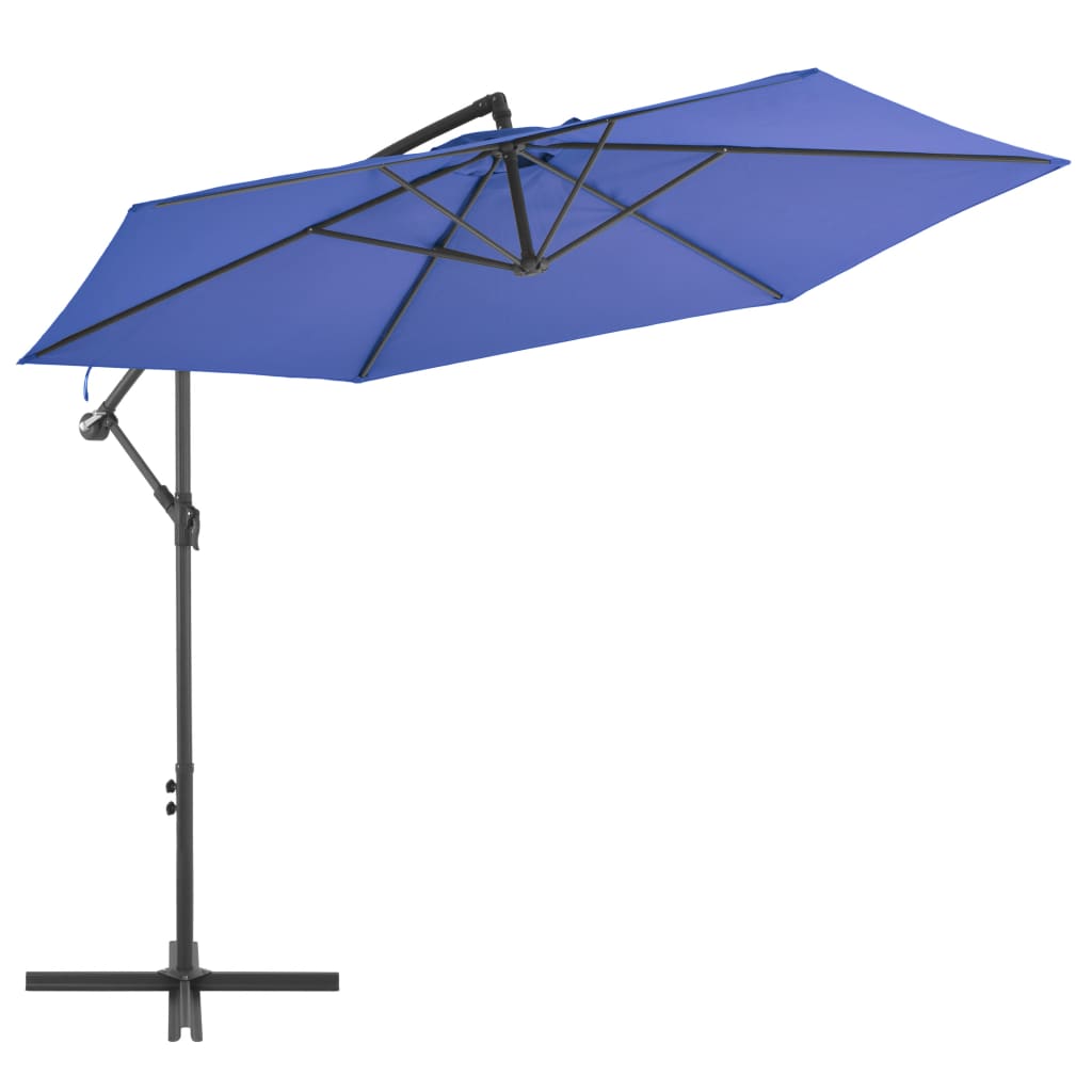 Vidaxl flytande parasol med aluminiumstång 300 cm blå