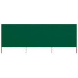 Pare-brise Vidaxl 3 panneaux 400x160 cm Tissu vert