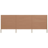 VidaXL Windshield 3 panels 400x160 cm Fabric taupe