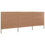 VidaXL Windshield 3 panels 400x160 cm Fabric taupe