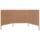 Vidaxl Windshield 3 Panels 400x160 cm Stoff Taupe