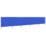 Vidaxl Paradone 5 pannelli 600x80 cm tessuto blu azzurro