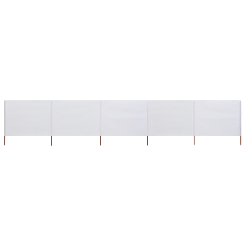 Vidaxl Paradone 5 pannelli 600x120 cm tessuto bianco