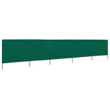 Pare-brise Vidaxl 5 panneaux 600x120 cm tissu vert