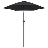 Vidaxl Parasol 200x224 cm aluminium sort