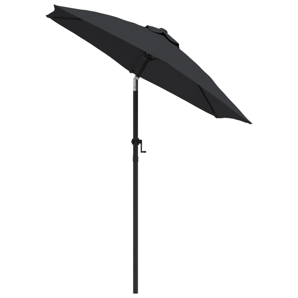 Vidaxl Parasol 200x224 cm aluminium sort