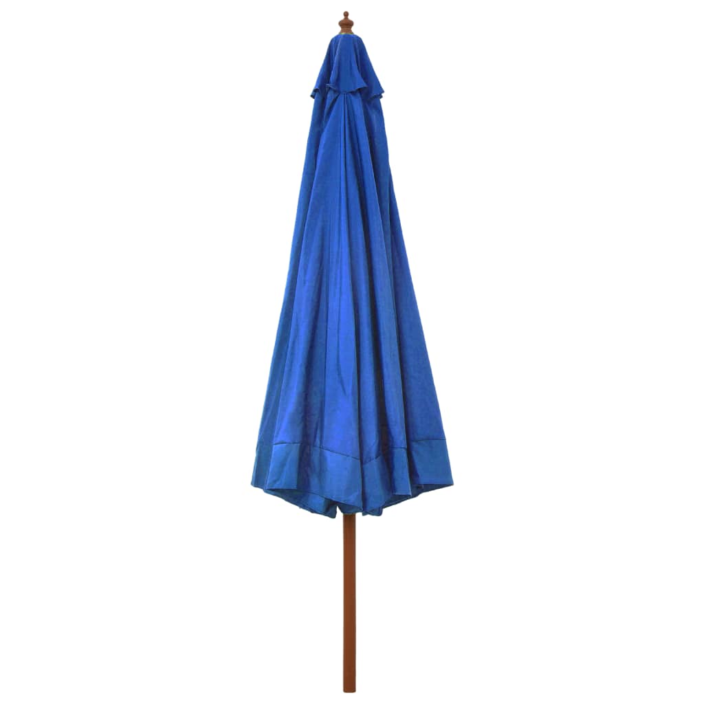 Vidaxl -parasol med trepol 330 cm Azure Blue