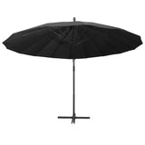 VidaXL Zweefparasol met aluminium paal 3 m antraciet