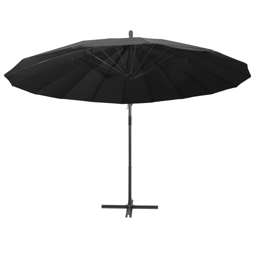 Vidaxl flydende parasol med aluminiumstang 3 m anthracit